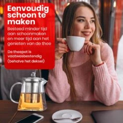 Procidi® Glazen Theepot Met Filter - Theekan Met Infuser - Dubbelwandig Borosilicaat Glas - Thee Thermoskan - Koffiekan 750 ML - Teapot 21 Procidi® Glazen Theepot Met Filter - Theekan Met Infuser - Dubbelwandig Borosilicaat Glas - Thee Thermoskan - Koffiekan 750 ML - Teapot -Bekerwinkel 1200x1200 960