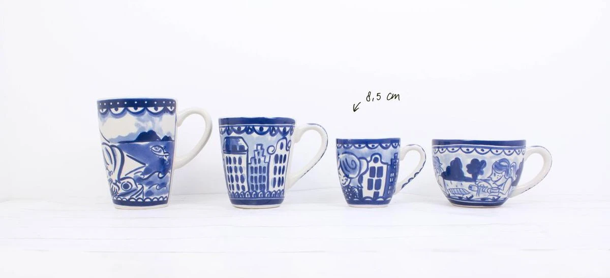 Blond Amsterdam Delfts Blond Minimok - 'Kussend' - Aardewerk 6 Blond Amsterdam Delfts Blond Minimok - 'Kussend' - Aardewerk - Afbeelding 4