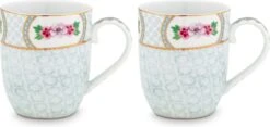 Pip Studio Blushing Birds White - Set Van 2 Mokken 145 Ml - Porselein