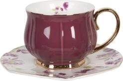 Clayre & Eef Kop En Schotel Set Van 6 250 Ml Meerkleurig Porselein Rond Bloemen Servies Cadeau Voor Haar Cappuccino 17 Clayre & Eef Kop En Schotel Set Van 6 250 Ml Meerkleurig Porselein Rond Bloemen Servies Cadeau Voor Haar Cappuccino -Bekerwinkel 1200x792