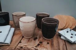 Koffiekopjes - Industrieel Grijs - Koffiebeker - Unieke Kleuren - Set Van 12 Kopjes (ook Los Verkrijgbaar) - 160ML En 340ML - Porselein - Hip En Trendy -Bekerwinkel 1200x800 69