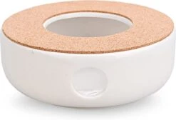 ConBlom Keramische Theepot, Warmer, Theewarmer, Koffiewarmer, Stoofje, Met Kurk-stoofje, Theepot Basis, Theefornuis, Melkwarmer Voor Thuis, Café, Theemelk (zonder Kaars En Theepot) -Bekerwinkel 1200x814 3