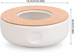 ConBlom Keramische Theepot, Warmer, Theewarmer, Koffiewarmer, Stoofje, Met Kurk-stoofje, Theepot Basis, Theefornuis, Melkwarmer Voor Thuis, Café, Theemelk (zonder Kaars En Theepot) -Bekerwinkel 1200x855 1