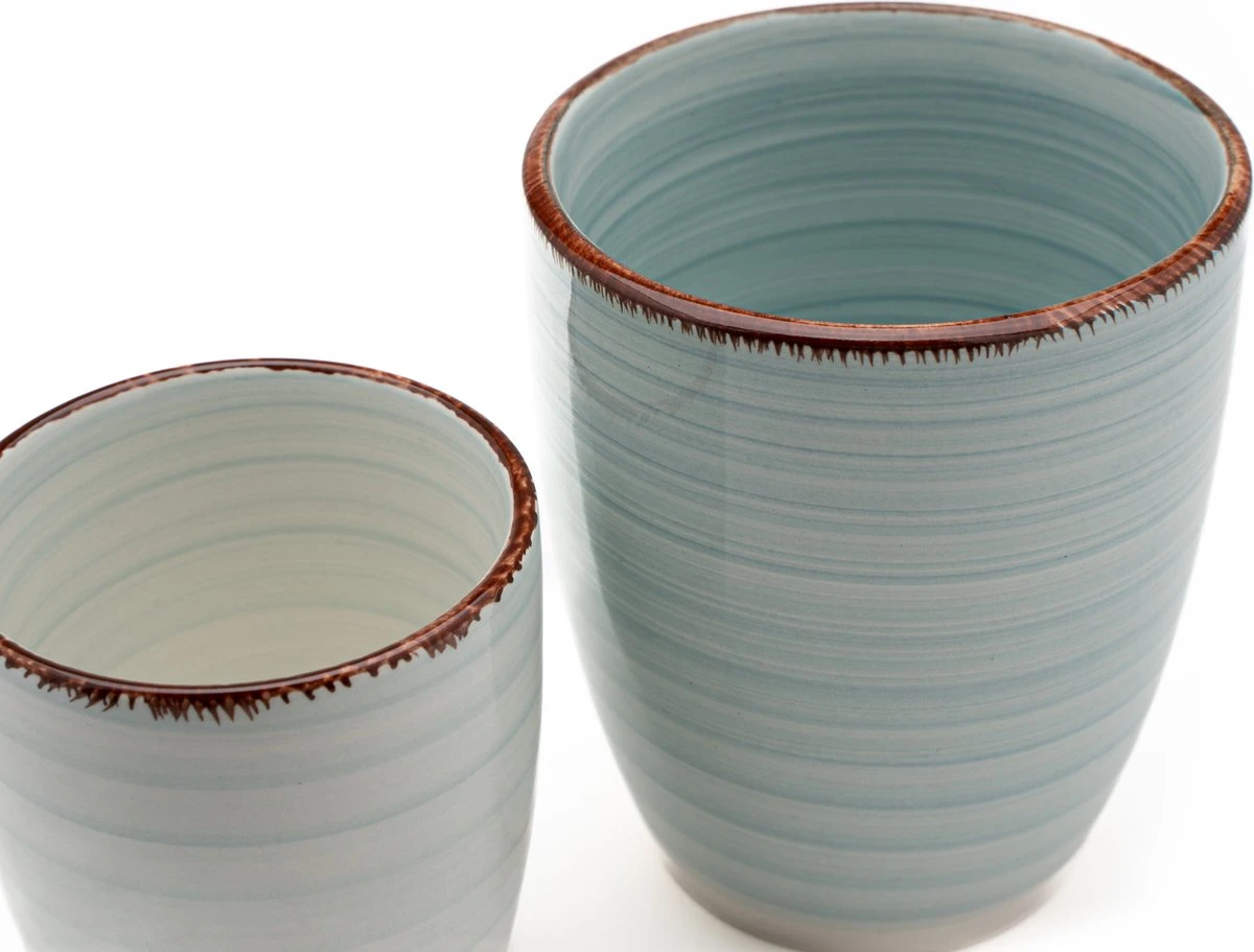 Koffiekopjes - Ocean Blue - Koffiebeker - Unieke Kleuren - Blauw - Set Van 12 Kopjes (ook Los Verkrijgbaar) - 160ML En 340ML - Porselein - Hip En Trendy 13 Koffiekopjes - Ocean Blue - Koffiebeker - Unieke Kleuren - Blauw - Set Van 12 Kopjes (ook Los Verkrijgbaar) - 160ML En 340ML - Porselein - Hip En Trendy - Afbeelding 11