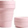 STOJO - Opvouwbare Beker - To Go - Roze - 237ml (8oz) - Herbruikbaar 1 STOJO - Opvouwbare Beker - To Go - Roze - 237ml (8oz) - Herbruikbaar -Bekerwinkel 1200x923