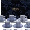 Tokyo Design Studio Nippon Blue Espresso Serviesset - 6 Personen - 18 Stuks - Porselein 2 Tokyo Design Studio Nippon Blue Espresso Serviesset - 6 Personen - 18 Stuks - Porselein -Bekerwinkel 1200x934