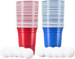 Merkloos Beerpong - 50 Stuk(s) Blue Cups & Red Cups Inc. 3 Ballen - Beerpong Drankspel - Plastic Bekers 8 Merkloos Beerpong - 50 Stuk(s) Blue Cups & Red Cups Inc. 3 Ballen - Beerpong Drankspel - Plastic Bekers -Bekerwinkel 1200x952