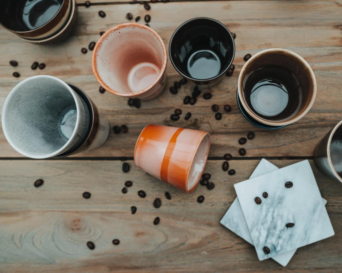 Koffiekopjes - Earth Koffiemok - Koffiebeker - Set Van 6 Kopjes - 200ML - Verschillende Kleuren - Porselein - Hip En Trendy 5 Koffiekopjes - Earth Koffiemok - Koffiebeker - Set Van 6 Kopjes - 200ML - Verschillende Kleuren - Porselein - Hip En Trendy - Afbeelding 3