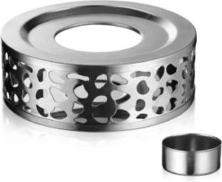 Monzana Theepot Glas - Met Theepotverwarmer – Voor 1,5 Liter RVS Zeef -Bekerwinkel 1200x984 3