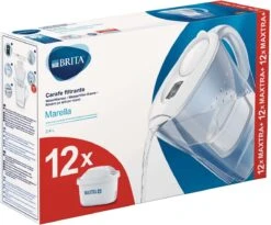 BRITA - Waterfilterkan Marella Cool - Wit - 2,4L + 12 MAXTRA+ Waterfilterpatronen -Bekerwinkel 1200x996