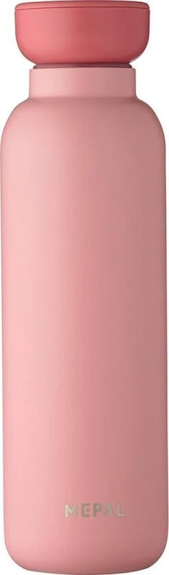 Mepal – Isoleerfles Ellipse 500 Ml – Houdt Je Drankje 12 Uur Warm En 24 Uur Koud – Nordic Pink – Geschikt Voor Bruiswater – Thermosfles – Lekdicht