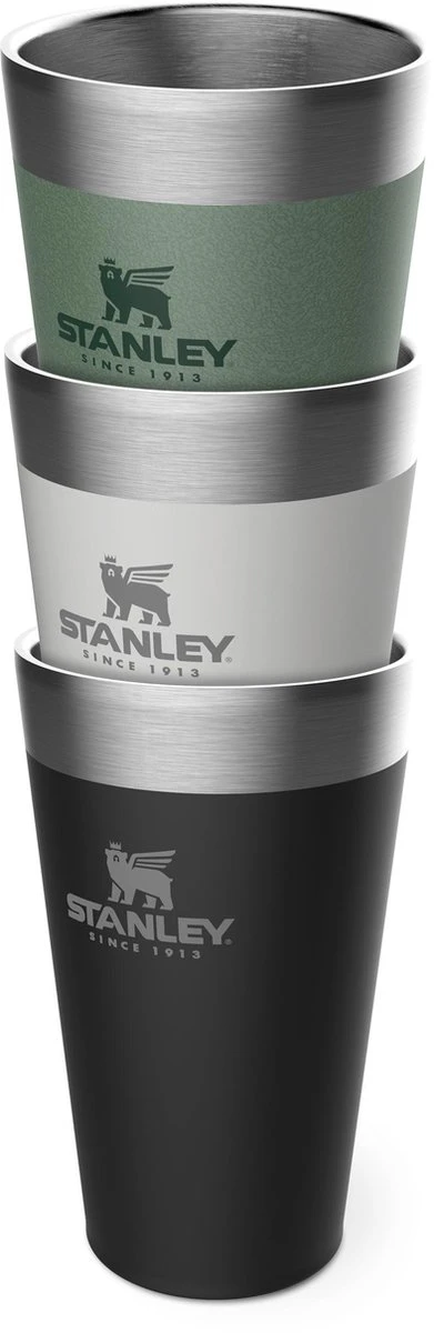Stanley The Stacking Beer Pint 0,47l - Beker - Hammertone Green 5 Stanley The Stacking Beer Pint 0,47l - Beker - Hammertone Green - Afbeelding 3