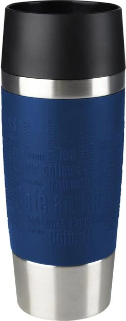 Bekerwinkel 19 Tefal Travel Mug Thermobeker - 360 Ml - RVS/Donkerblauw