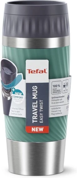 Tefal Travel Mug Easy Twist Thermobeker - Groen - 0,36 Liter -Bekerwinkel 520x1200