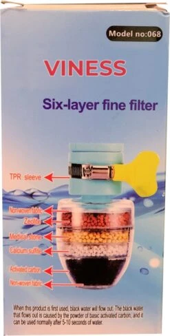 VINESS Waterfilter - Kraanfilter - Drinkwaterfilter - Waterzuivering - Waterbesparend - Duurzaam - Roze -Bekerwinkel 608x1200