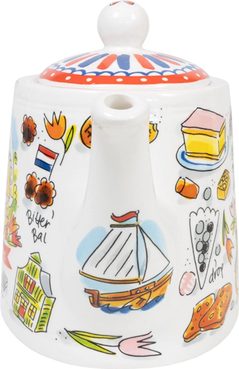 Theepot - Typisch Nederlands - Hollandse Cadeautjes - Holland Souvenir 5 Theepot - Typisch Nederlands - Hollandse Cadeautjes - Holland Souvenir - Afbeelding 3