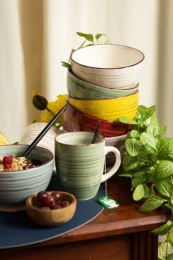 Merkloos Koffiemokken (6 Stuks) - Kleurrijk - Koffiekopjes -Bekerwinkel 799x1200 10