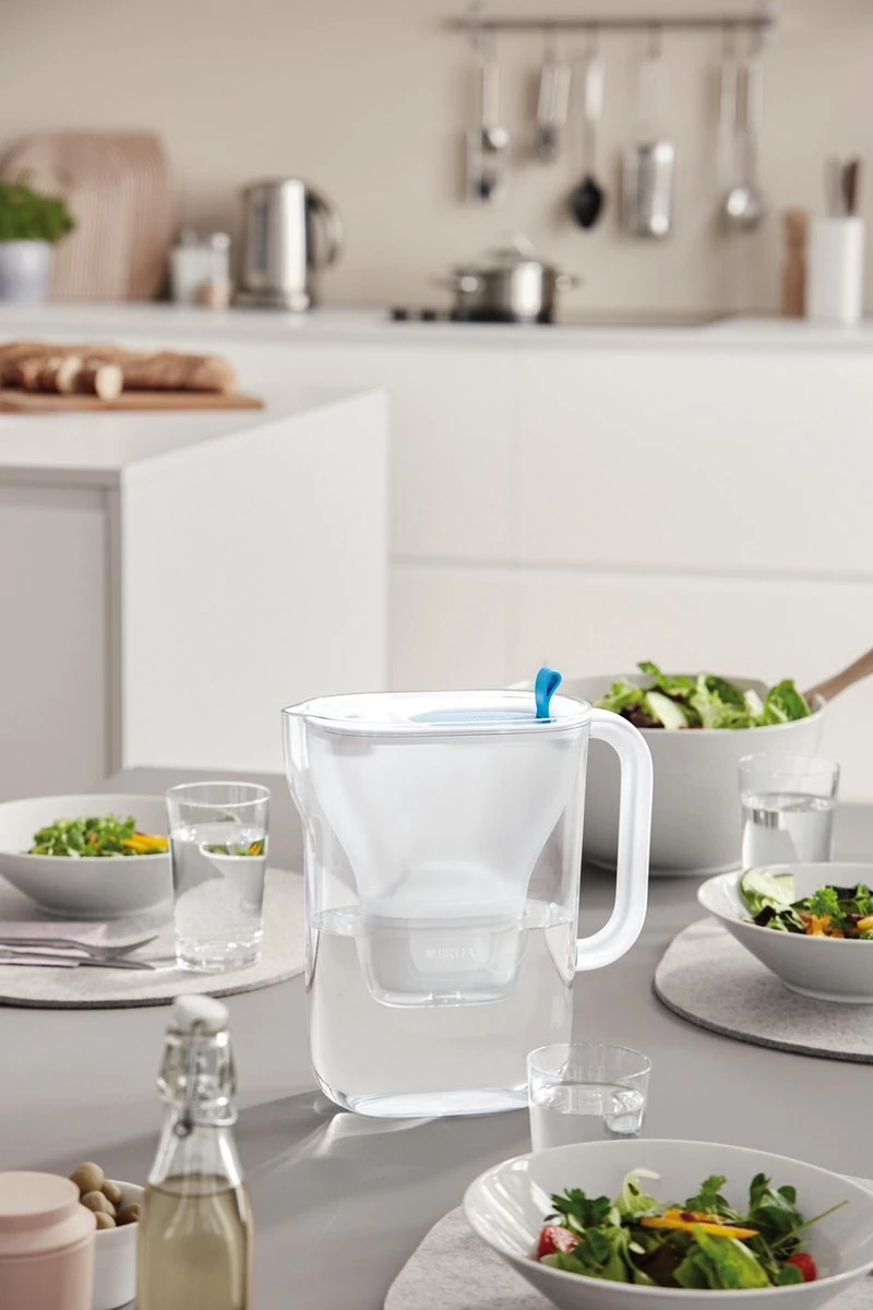 BRITA - Waterfilterkan Style Cool - Blauw - 2,4L + 3 MAXTRA+ Waterfilterpatronen 8 BRITA - Waterfilterkan Style Cool - Blauw - 2,4L + 3 MAXTRA+ Waterfilterpatronen - Afbeelding 6