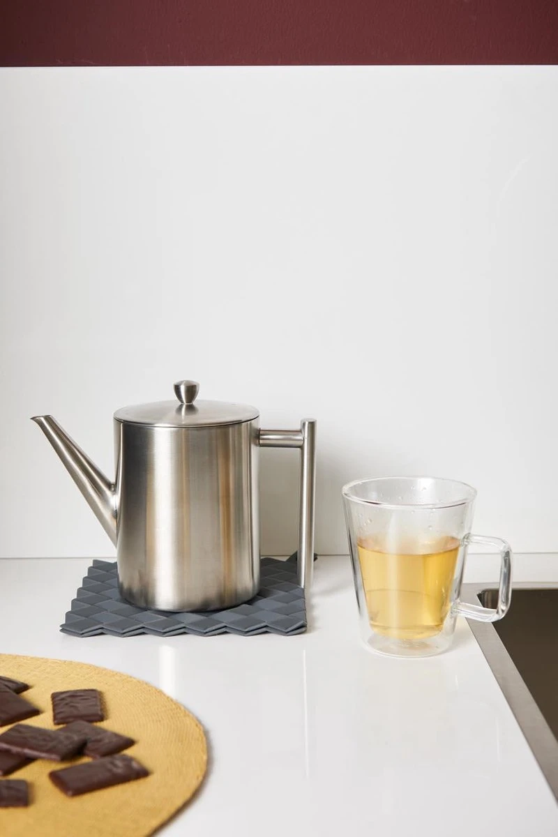 Bredemeijer - Theepot Minuet Cylindre 1,2L Mat Dubbelwandig 9 Bredemeijer - Theepot Minuet Cylindre 1,2L Mat Dubbelwandig - Afbeelding 7