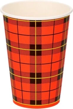 Koffiebeker Karton 180cc / 7.5 Oz | Schotse Ruit | 180 Ml | Doos 2500 Stuks