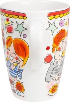 Blond Amsterdam Even Bijkletsen Beker XL 500 Ml - Rode Rand 10 Blond Amsterdam Even Bijkletsen Beker XL 500 Ml - Rode Rand -Bekerwinkel 827x1200