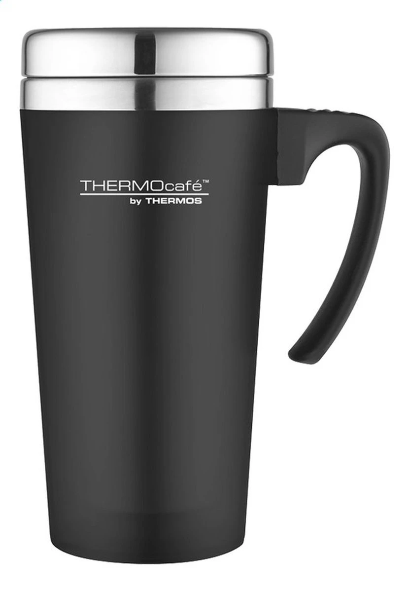Thermos Soft Touch Travel MUG Zwart 420 Ml 4 Thermos Soft Touch Travel MUG Zwart 420 Ml - Afbeelding 2