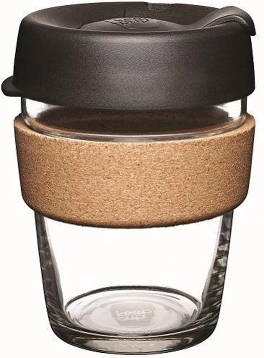 KeepCup Koffie Beker To Go Glas/kurk 100% Recyclebaar - Espresso 340 Ml 3 KeepCup Koffie Beker To Go Glas/kurk 100% Recyclebaar - Espresso 340 Ml