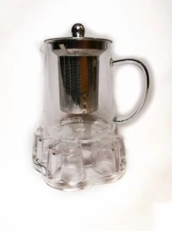 Glazen Theepot Met RVS Theefilter / Theezeef Inclusief Warmhouder ( Rechaud ) - Theelichthouder - Koffie Thee Coffee Tea Maker Luxe -Bekerwinkel 892x1200 2