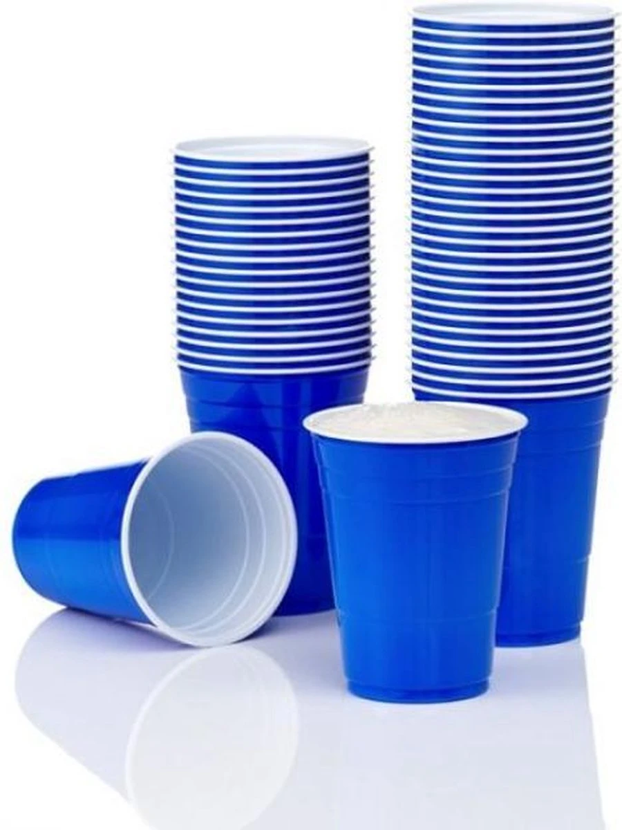 Merkloos Blue Cups - 50stuk(s) - 475ml - Party Cups - Beerpong - Drankspel - Beerpong Bekers - Plastic Bekers 5 Merkloos Blue Cups - 50stuk(s) - 475ml - Party Cups - Beerpong - Drankspel - Beerpong Bekers - Plastic Bekers - Afbeelding 3