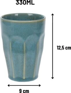 Orange85 Cappuccino Mokken - Latte Macchiato Glazen - 330 Ml - Hittebestendig - Set Van 4 - Porselein - Multicolor - Cappuccino Glazen - Cappuccino Kopjes -Bekerwinkel 914x1200 1