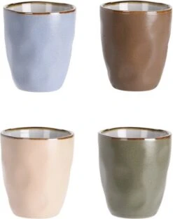 Excellent Houseware Set Van 4x Stuks Luxe Gekleurde Stoneware Bekers/koffiekopjes 280 Ml - Kopjes/koffiebekers 8 Excellent Houseware Set Van 4x Stuks Luxe Gekleurde Stoneware Bekers/koffiekopjes 280 Ml - Kopjes/koffiebekers -Bekerwinkel 949x1200 3