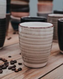 Koffiekopjes - Industrieel Grijs - Koffiebeker - Unieke Kleuren - Set Van 12 Kopjes (ook Los Verkrijgbaar) - 160ML En 340ML - Porselein - Hip En Trendy -Bekerwinkel 960x1200 6